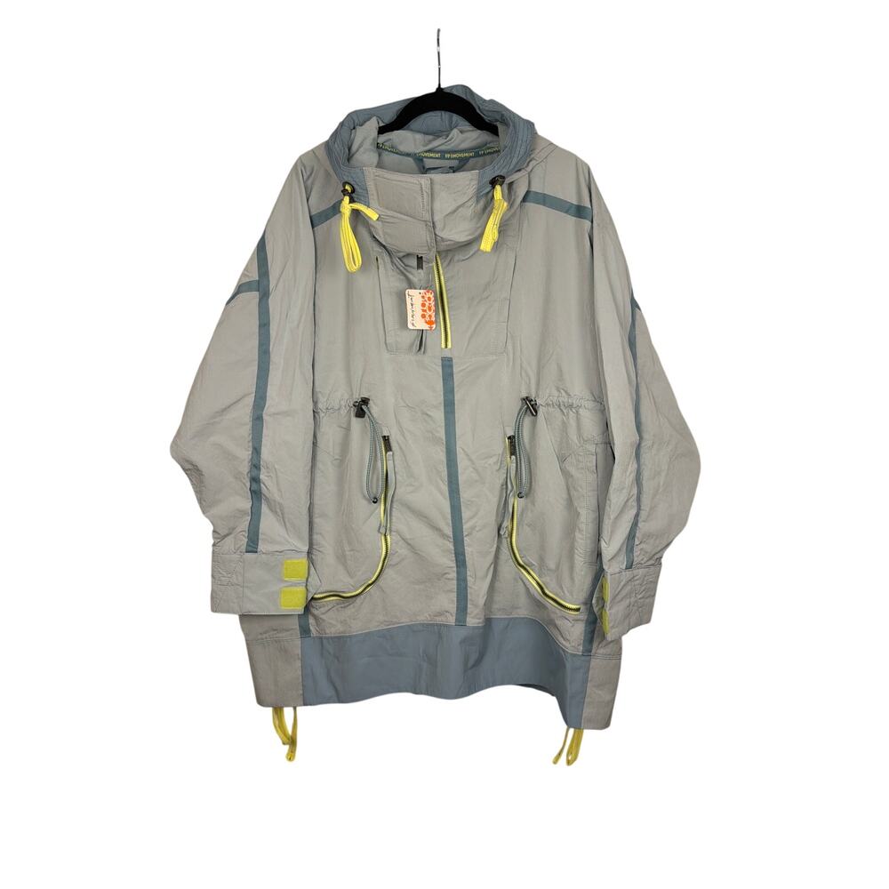 FREE PEOPLE Movement • Peace Out Backpack Parachute Parka •Size XS/S (oversized)